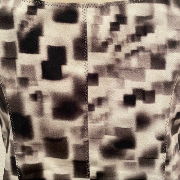 Nicole Miller Artelier Dress Tank black gray white Abstract Print Size 10 - Picture 8 of 8